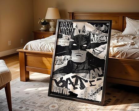 Wood Batman Dark Knight - Framed