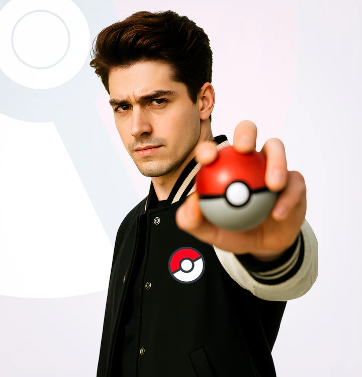 Pokemon Varsity Jacket with Charizard & Pikachu
