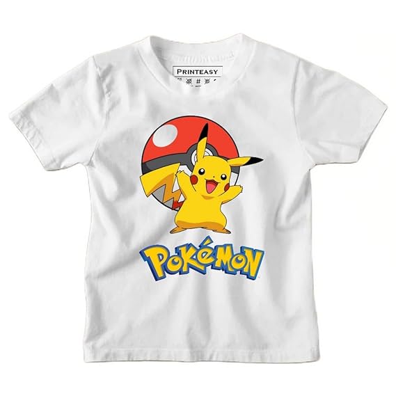 Pokemon Printed Cotton Short Sleeve