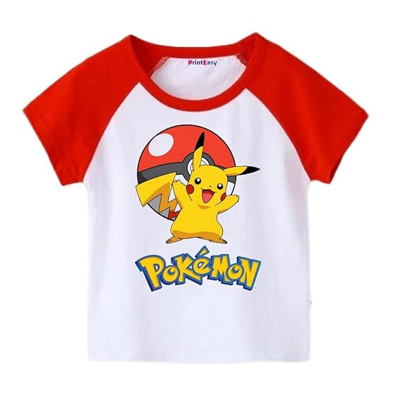 Pokemon Printed Cotton Short Sleeve