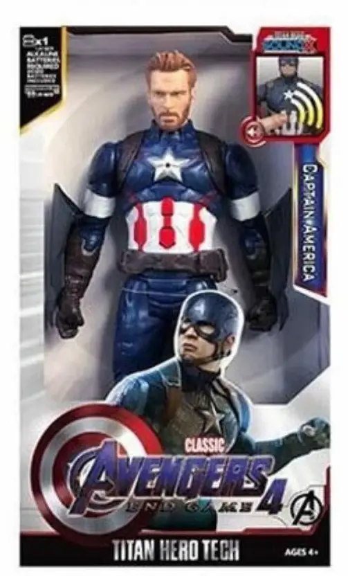 Captain America With Lights and Music  (Multicolor)