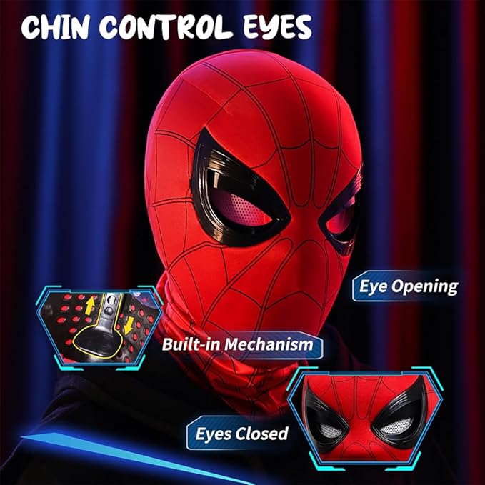 Mask with Illuminated Moving Eyes
