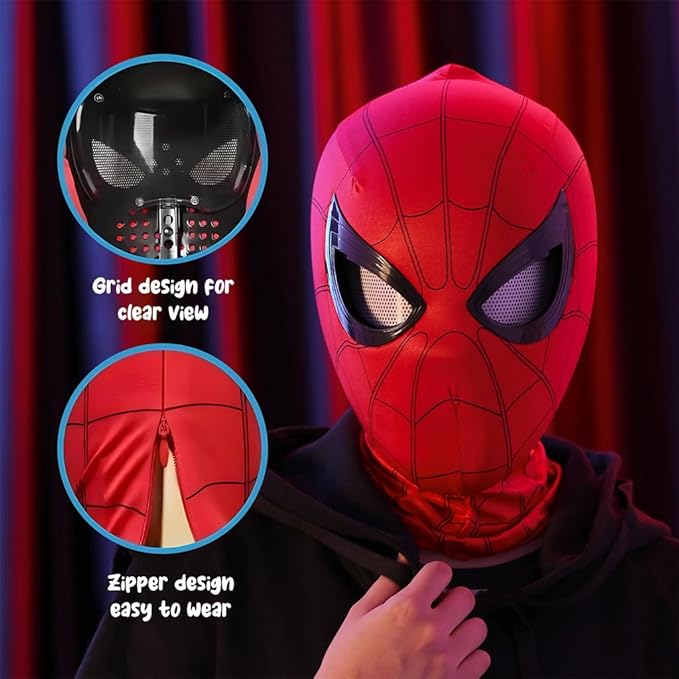 Mask with Illuminated Moving Eyes