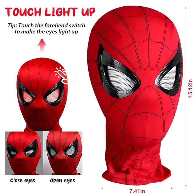 Mask with Illuminated Moving Eyes